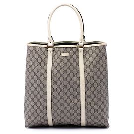 Tote verticale Gucci GG Supreme beige