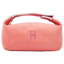 Kleiner Hermès Small Toile Bride A Brac Vanity Bag in Rosa