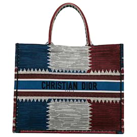Book Tote Dior Large French Flag Blu