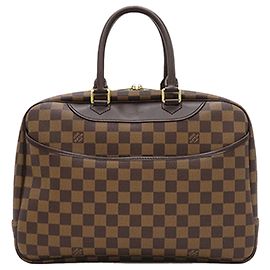 Borsa Louis Vuitton Damier Ebene Deauville marrone
