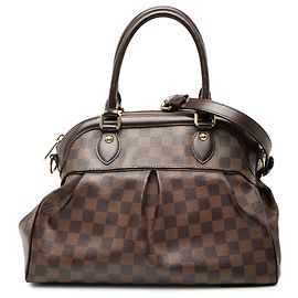 Borsa Louis Vuitton Damier Ebene Trevi PM marrone