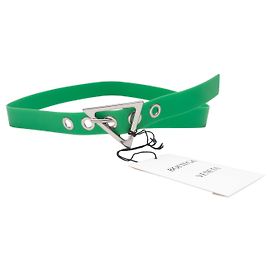 Cintura sottile in gomma verde Bottega Veneta