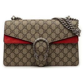 Borsa a tracolla Gucci Medium GG Supreme Dionysus Beige