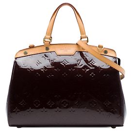 Bolso Louis Vuitton Monogram Vernis Brea MM Púrpura