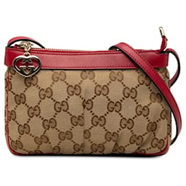 Borsa a tracolla Gucci GG Canvas Lovely Beige