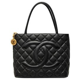 Tote Chanel Caviar Medallion nero