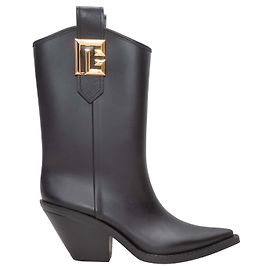 Botas western de punta fina en caucho negras Balmain Talla 40