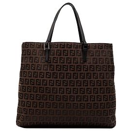 Tote in tela Fendi Zucchino marrone