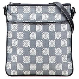 Borsa a tracolla in tela Anagram grigio LOEWE