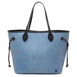 Borsa Tote Neverfull MM in Epi Denim blu Louis Vuitton