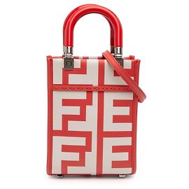 Borsa shopper e borsa a mano Fendi Marc Jacobs Mini Leather Sunshine Shopper bianca