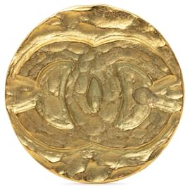 Spilla medaglione placcata oro Gold Chanel CC