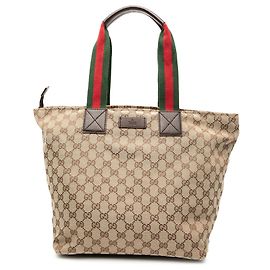 Tote Gucci GG Canvas Web color Tan