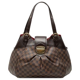 Louis Vuitton Damier Ebene Sistina GM Schultertasche Braun