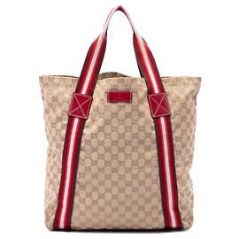 Tote Gucci GG Canvas Web rosso