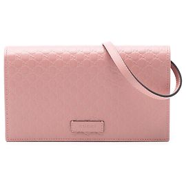 Borsa a tracolla Gucci Microguccissima Wallet on Strap Rosa