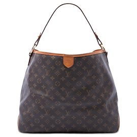 Louis Vuitton Monogram Delightful MM Hobo Bag braun