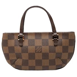 Pochette Manosque in Damier Ebene marrone Louis Vuitton