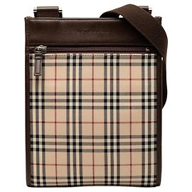 Burberry House Check Canvas Umhängetasche beige