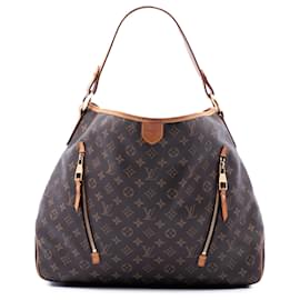 Borsa Hobo Louis Vuitton Monogram Delightful GM marrone
