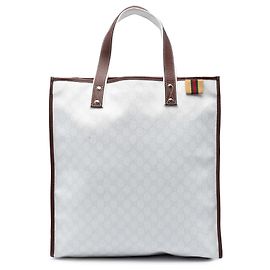 Tote Gucci GG Supreme Web bianco