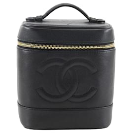 Beauty Case Chanel CC Caviar Nero