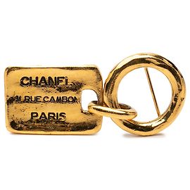 Spilla Chanel Rue Cambon placcata in oro