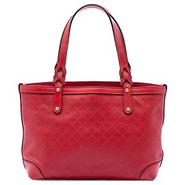 Borsa Tote Gucci Small Diamante in pelle rossa