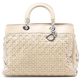 Borsa Lady Dior Avenue in agnello intrecciato marrone