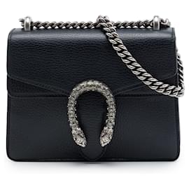 Borsa a tracolla Gucci Small Calfskin Dionysus nera