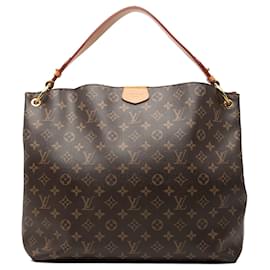 Brown Louis Vuitton Monogram Graceful MM Shoulder Bag
