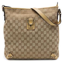 Gucci Abbey D Ring Crossbody aus GG Canvas in Beige