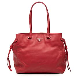 Roter Prada Vitello Daino Drawstring Tote