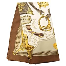 Hermès Etriers Seidentuch 90 Beige