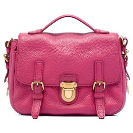 Borsa a tracolla e sacca Prada Vitello Daino Push Lock Double Buckle rosa