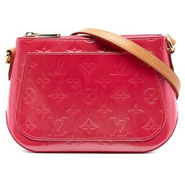 Borsa a tracolla rosa Louis Vuitton Monogram Vernis Minna Street