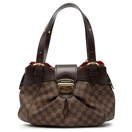 Borsa a tracolla Louis Vuitton Damier Ebene Sistina PM Marrone