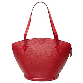 Red Louis Vuitton Epi Saint Jacques GM Long Strap Shoulder Bag