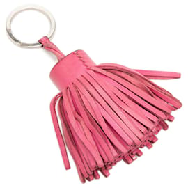 Pink Hermès Milo Lambskin Carmen Key Ring