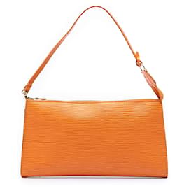 Borsa a tracolla Louis Vuitton Epi Pochette Accessoires Arancione