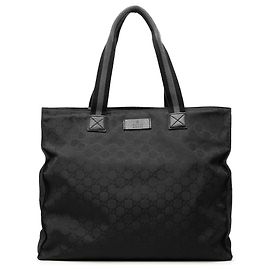 Tote in nylon GG Web nero Gucci
