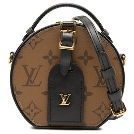 Borsa Louis Vuitton Monogram Reverse Mini Boite Chapeau marrone