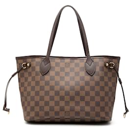 Borsa Tote Neverfull PM in Damier Ebene marrone Louis Vuitton