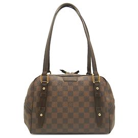 Borsa a tracolla Louis Vuitton Damier Ebene Rivington PM Marrone