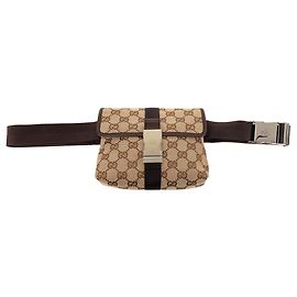 Borsa a tracolla Gucci GG Canvas beige
