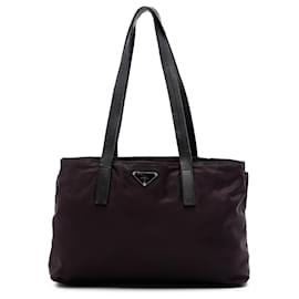 Borsa Tote Prada Tessuto Viola