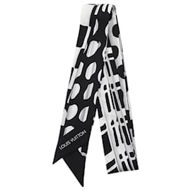 Foulard in seta stampata Louis Vuitton Bandeau nero