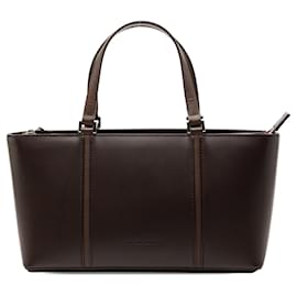Borsa a mano in pelle marrone Burberry