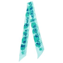 Twilly in seta Hermès Rayons X Blue