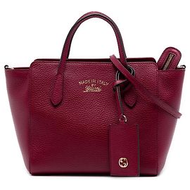 Borsa Mini Swing Gucci in pelle rossa